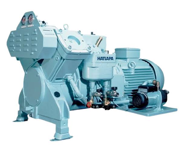 Marine air compressor and fresh water generator machinery