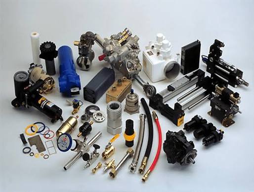 Assorted hydraulic and pneumatic components