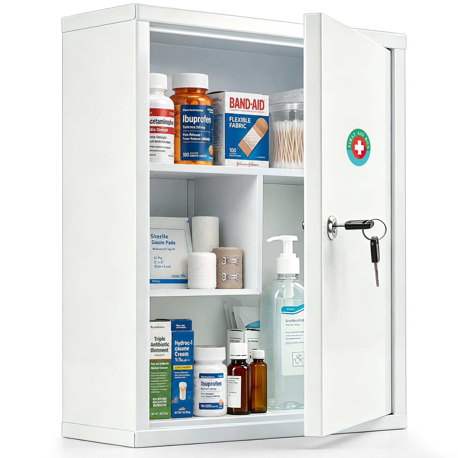 Medical cabinet and first aid box