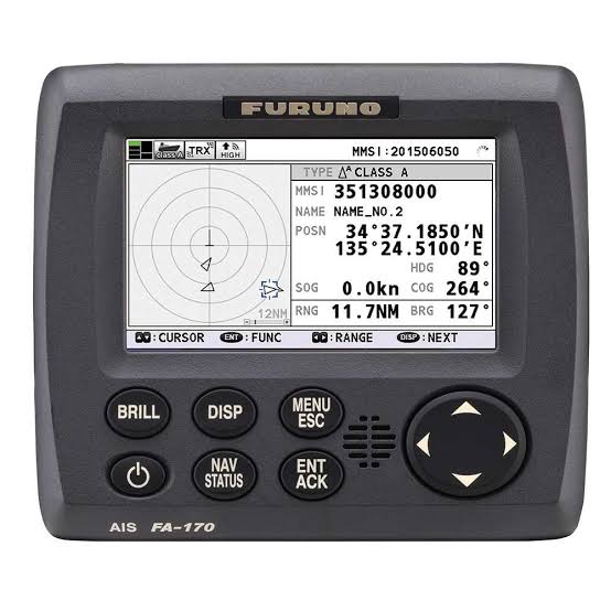 AIS transponder display unit