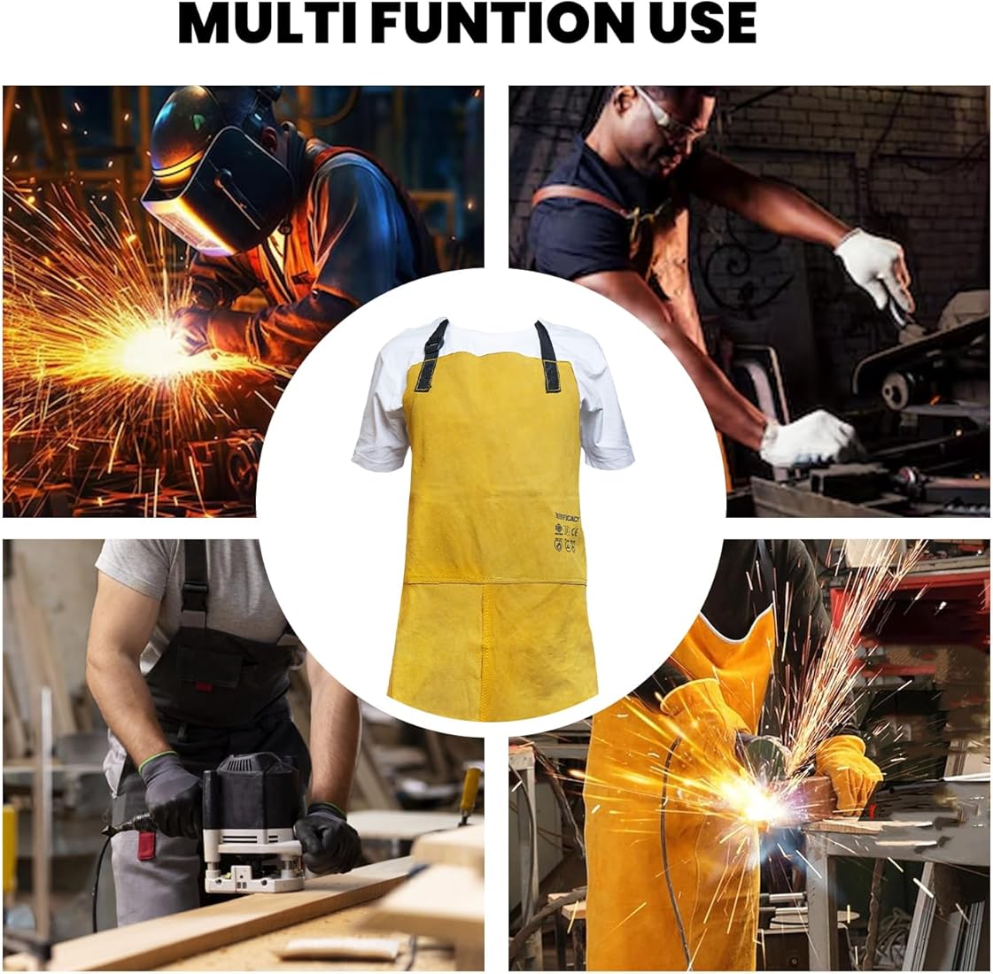 Welding leather apron, multi function use